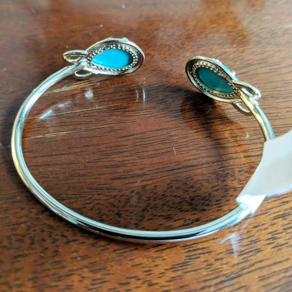 NWT Kendra Scott Andy Cuff, Teal Magnesite
